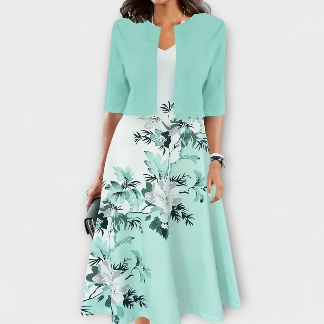 Miriam - Damen Midi Kleid mit Blazer