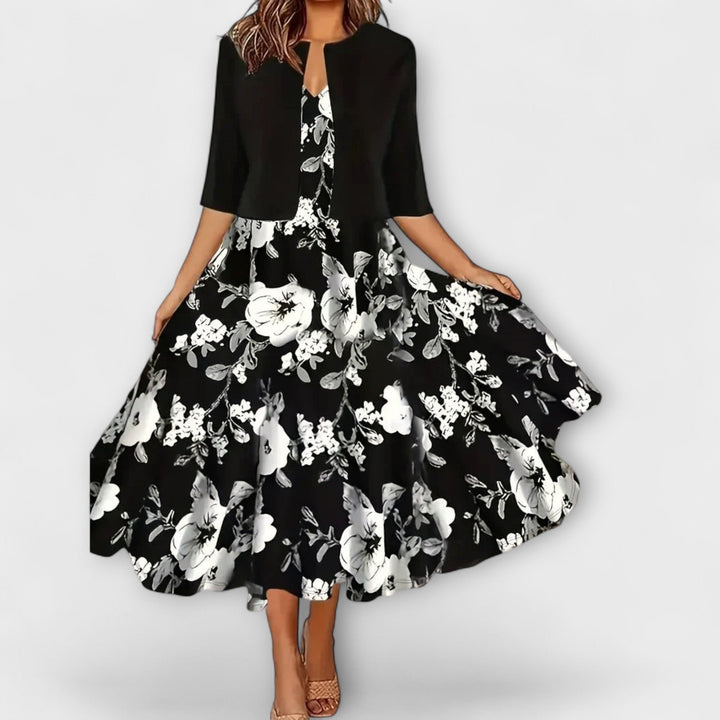 Miriam - Damen Midi Kleid mit Blazer