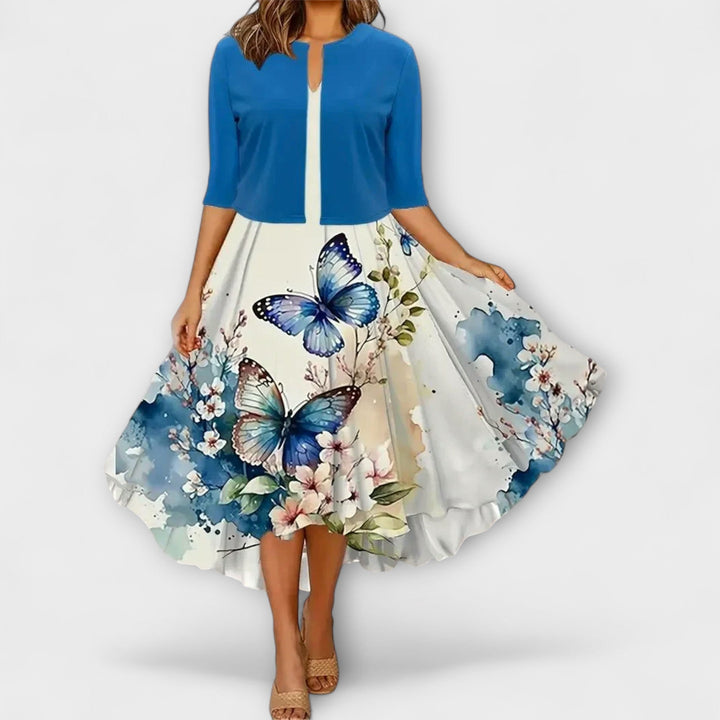 Miriam - Damen Midi Kleid mit Blazer