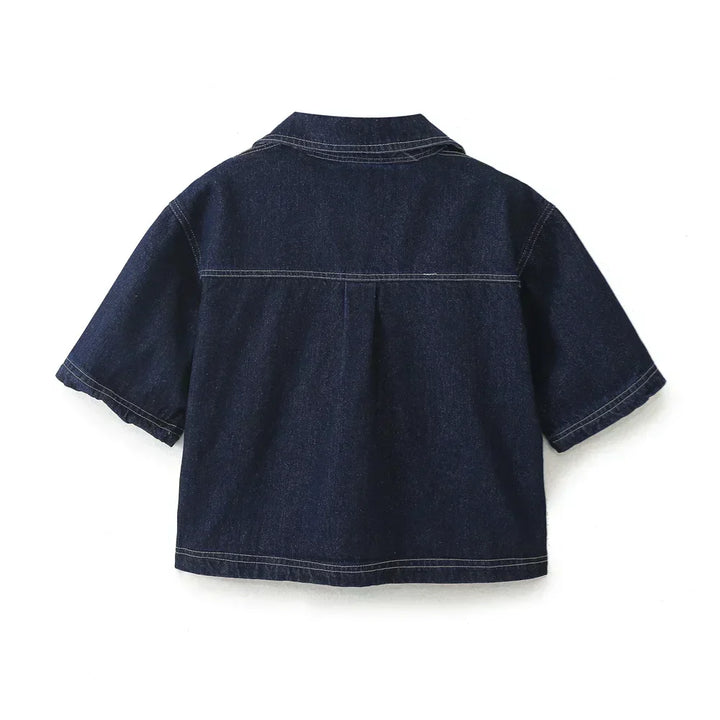 Adalind - Denim Set mit V-Ausschnitt