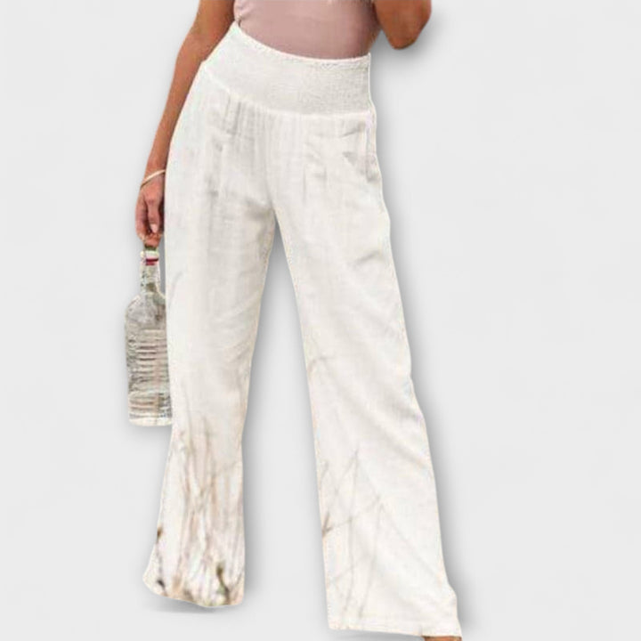 Freida - Lässige weite Leinenhose