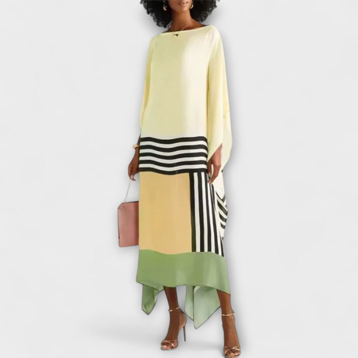 Anke - Locker geschnittener geometrischer Kaftan