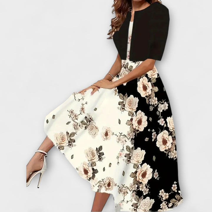 Miriam - Damen Midi Kleid mit Blazer