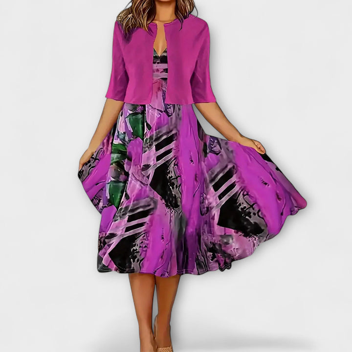 Miriam - Damen Midi Kleid mit Blazer