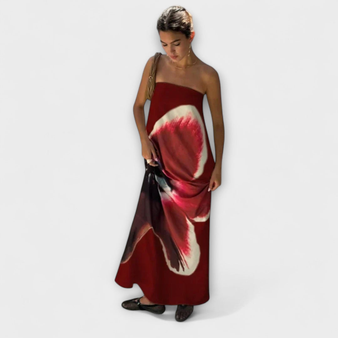 Anastasia - Schickes Off-Shoulder Ärmelloses Maxikleid