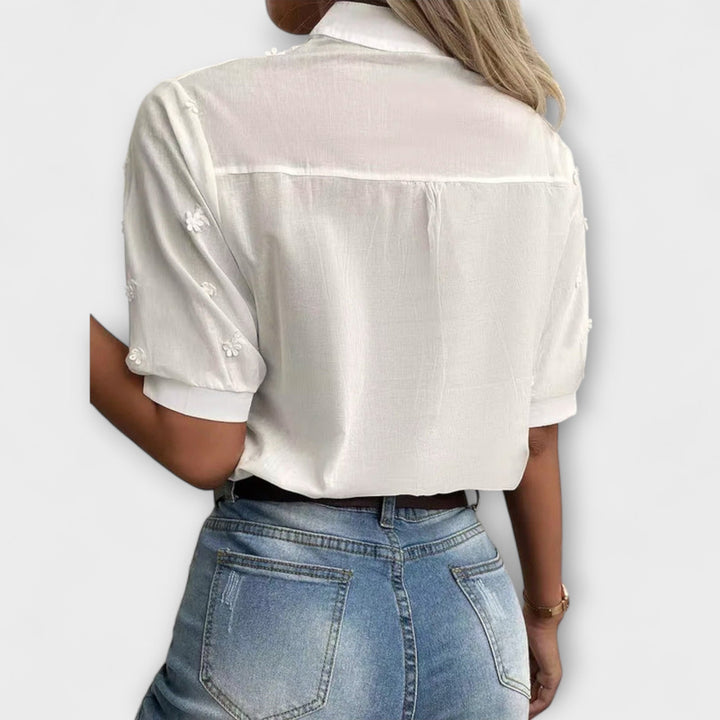 Simone - Mila Bluse mit exquisiter Stickerei