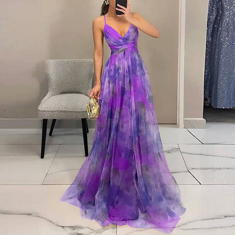 Leni – Florales Maxikleid