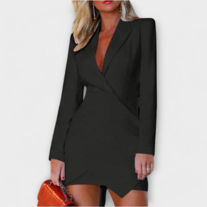 Gerda - Langärmeliges Blazerkleid für Frauen