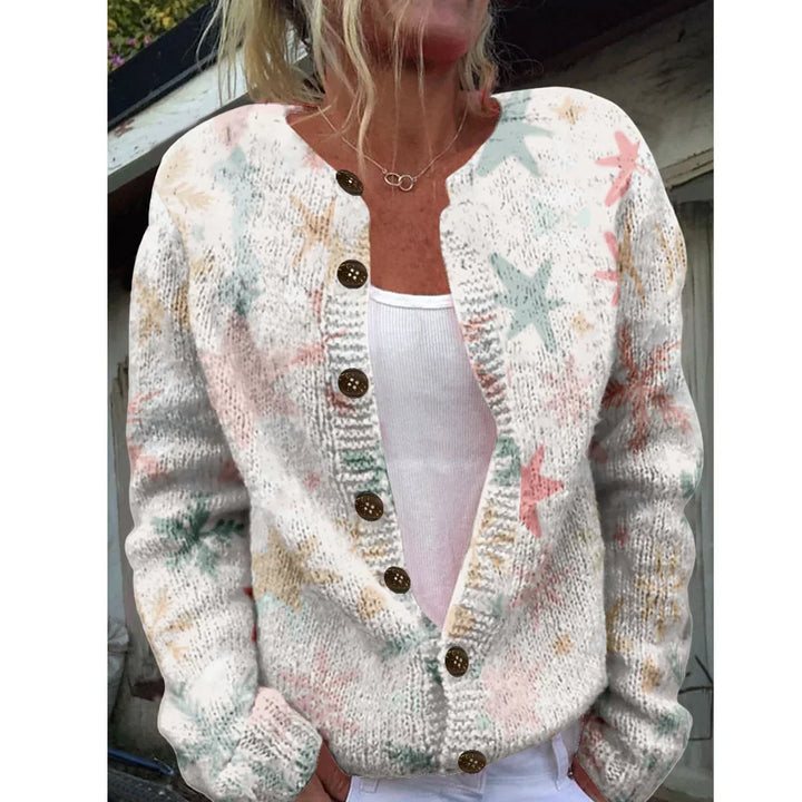 Traudel - Schicke Strickjacke mit Print