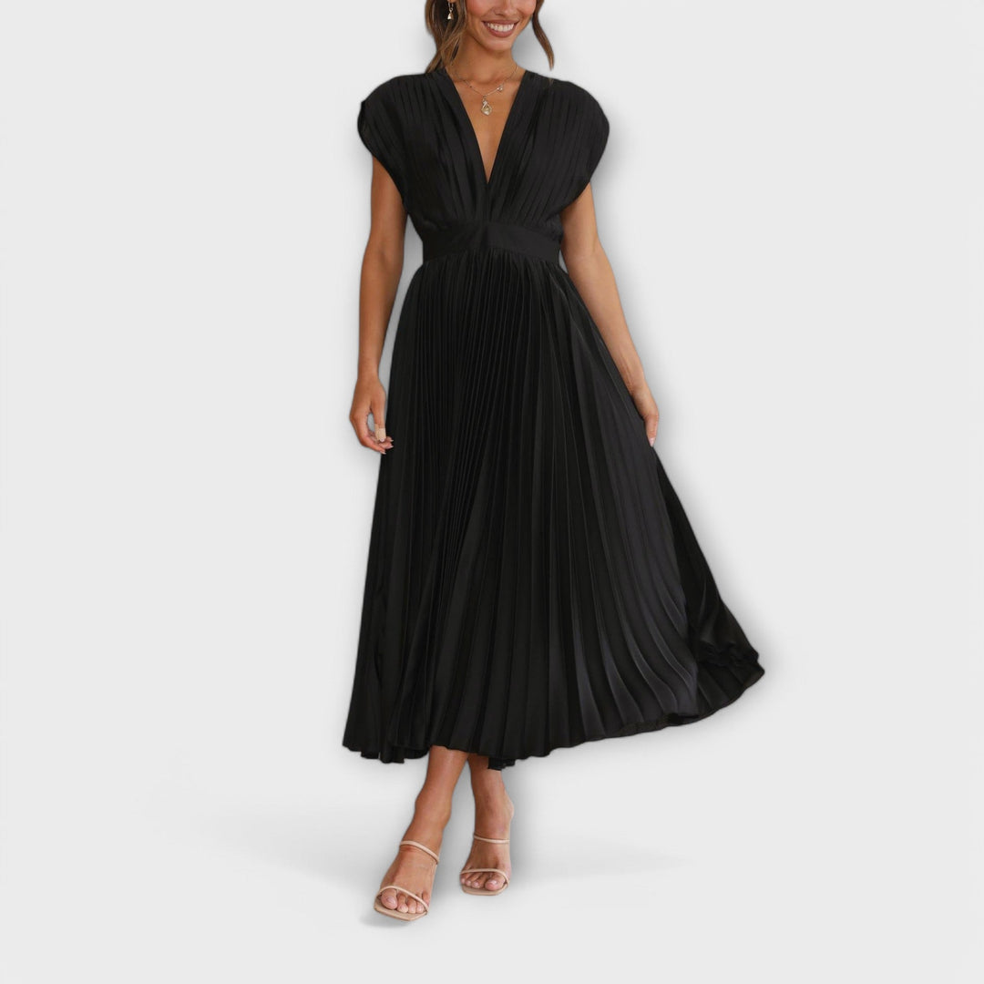 Greta - Stilvolles Faltenkleid