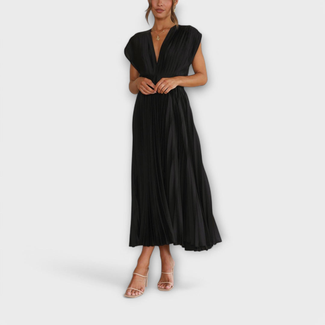 Greta - Stilvolles Faltenkleid