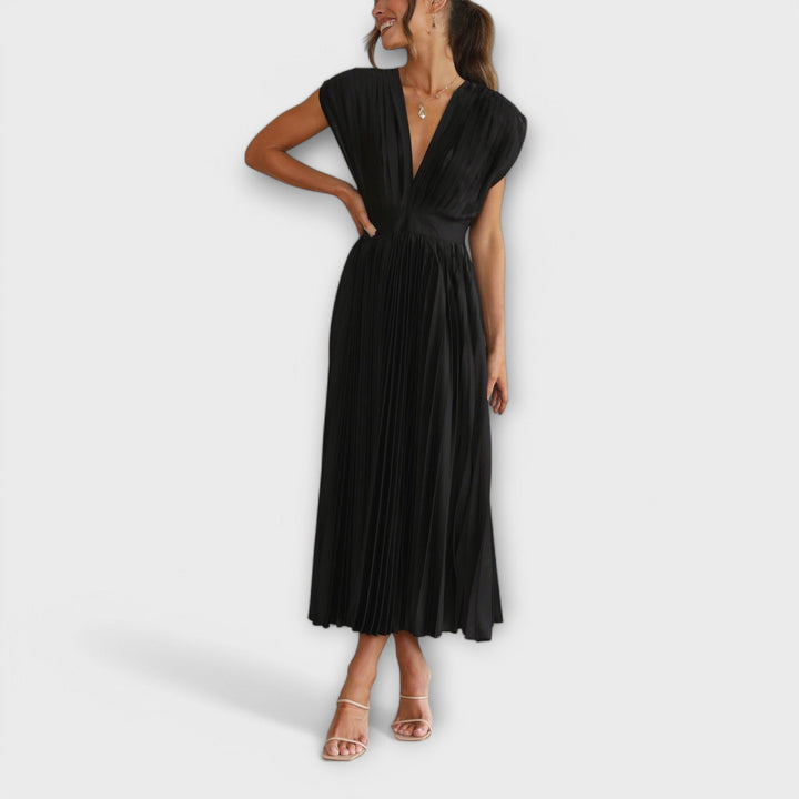 Greta - Stilvolles Faltenkleid
