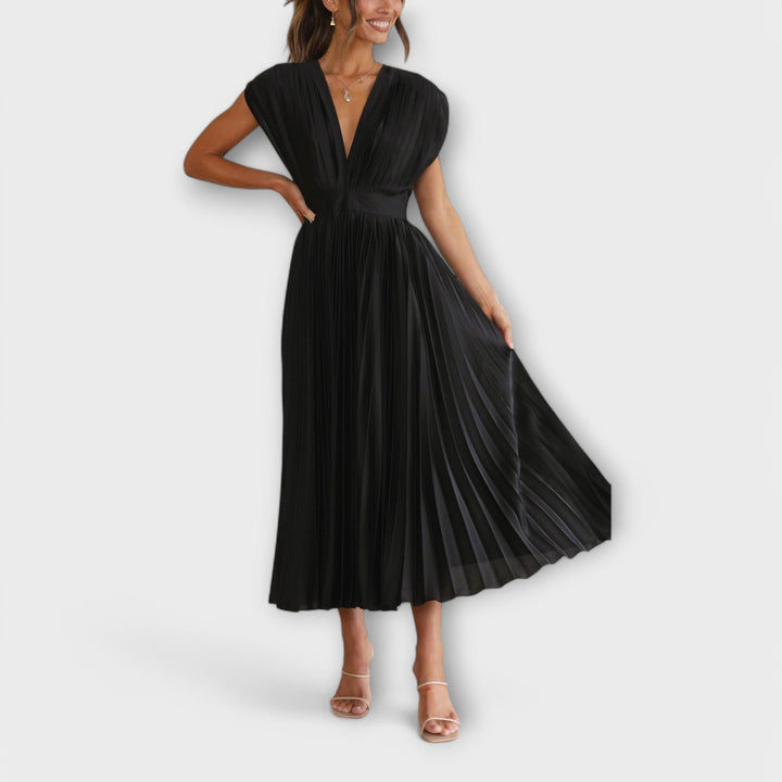 Greta - Stilvolles Faltenkleid