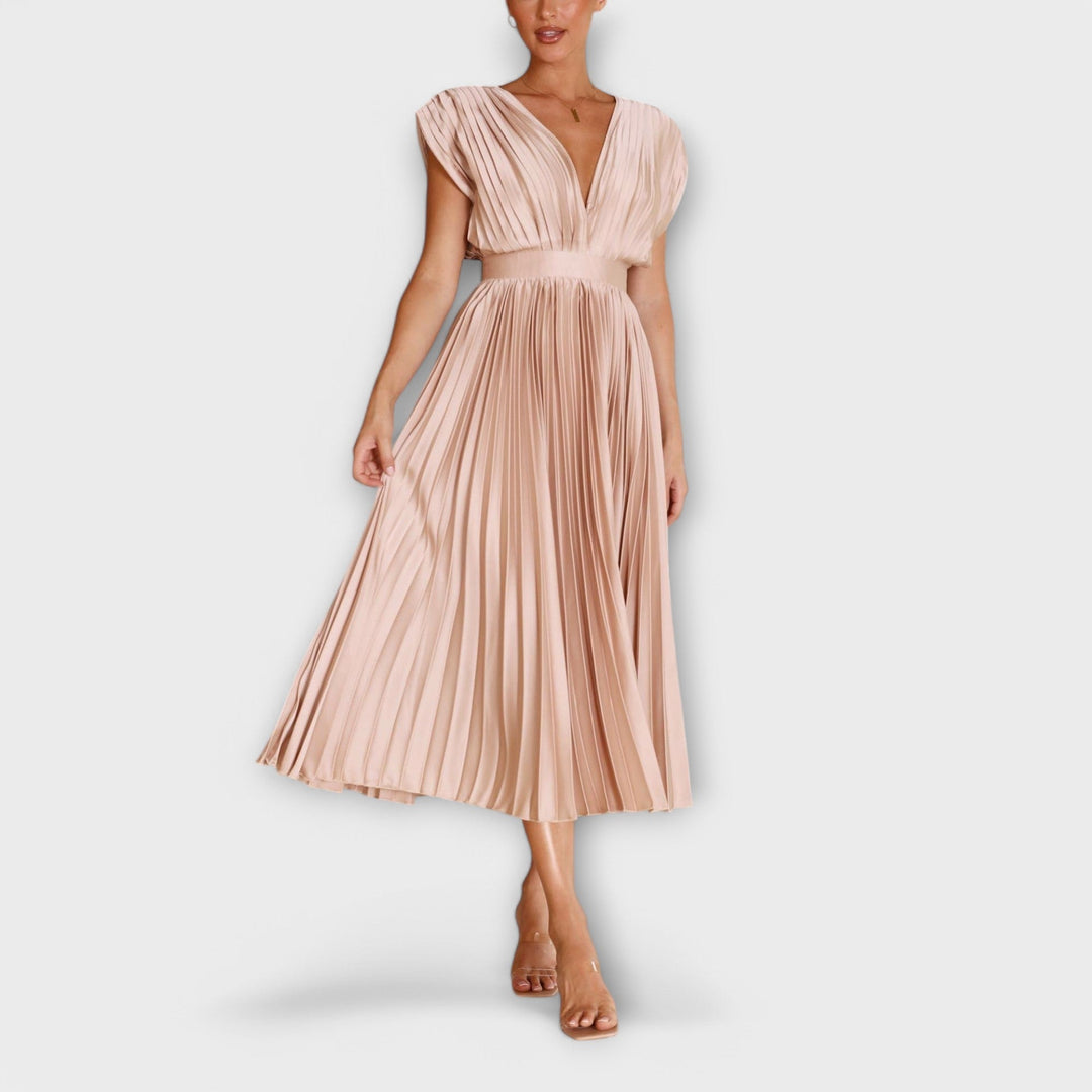 Greta - Stilvolles Faltenkleid