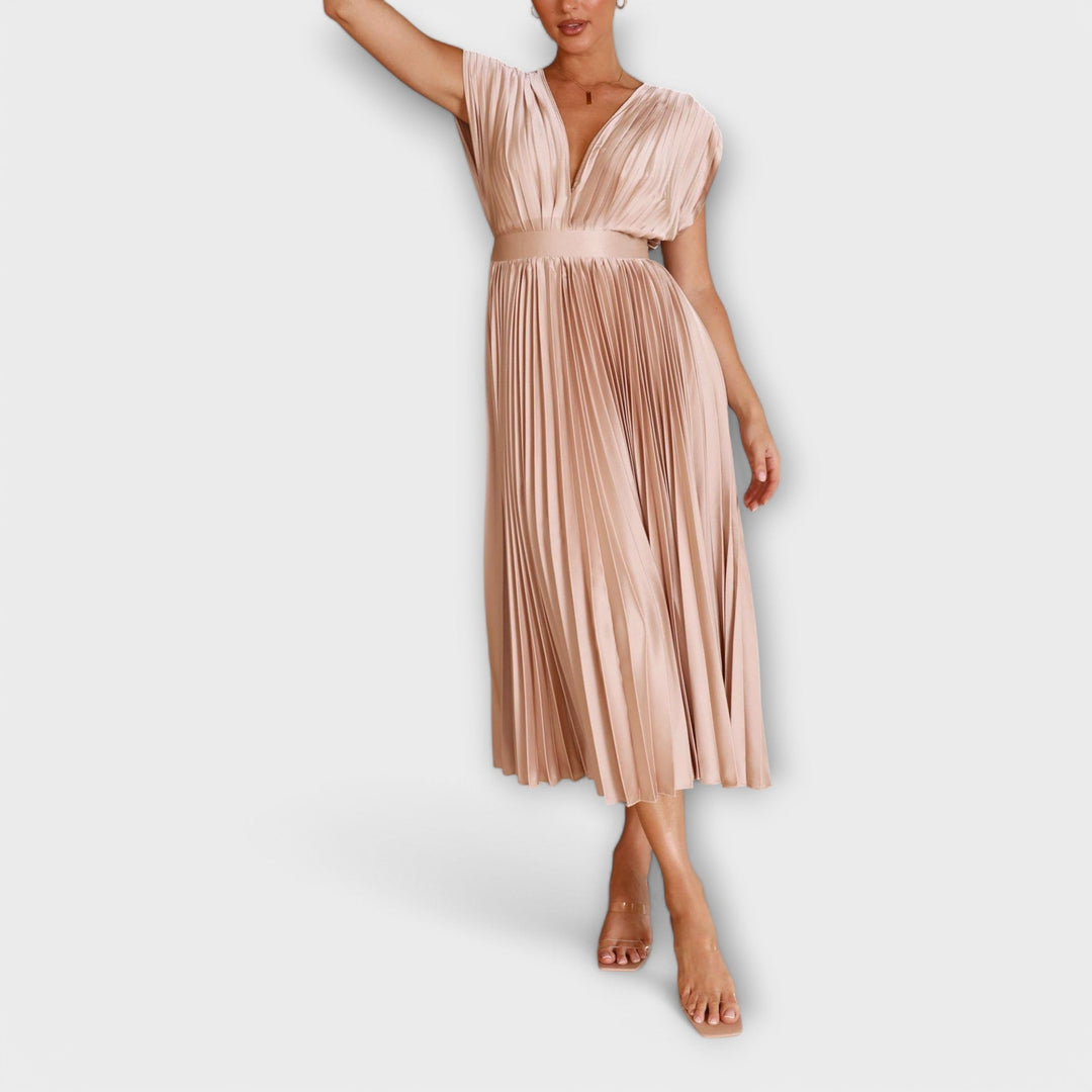 Greta - Stilvolles Faltenkleid