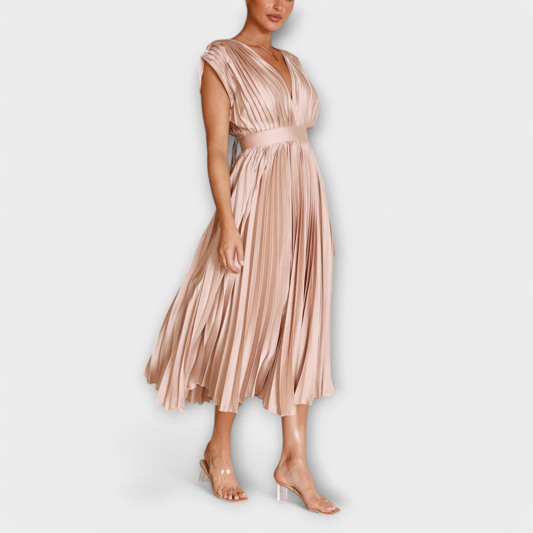 Greta - Stilvolles Faltenkleid