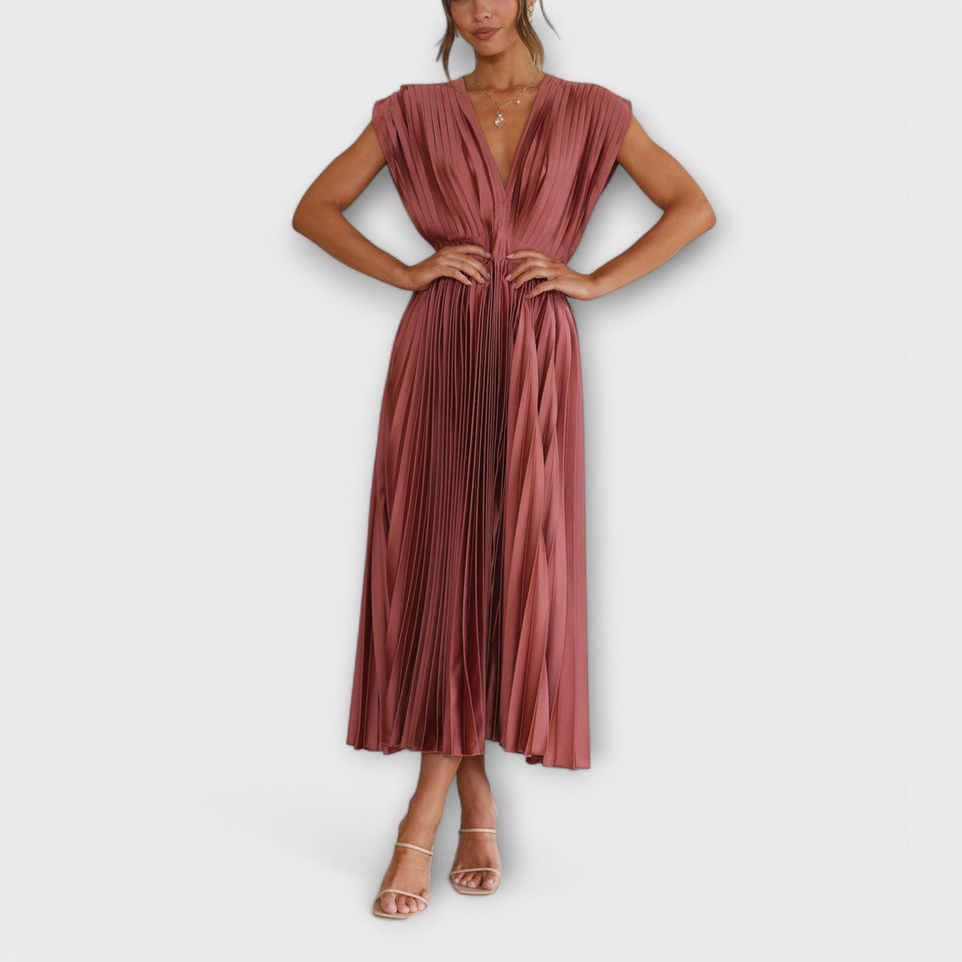 Greta - Stilvolles Faltenkleid