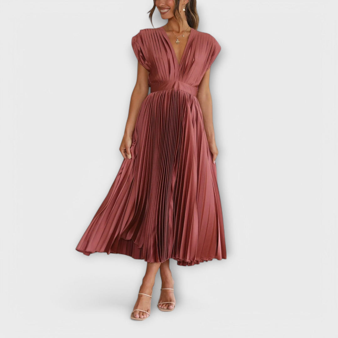 Greta - Stilvolles Faltenkleid