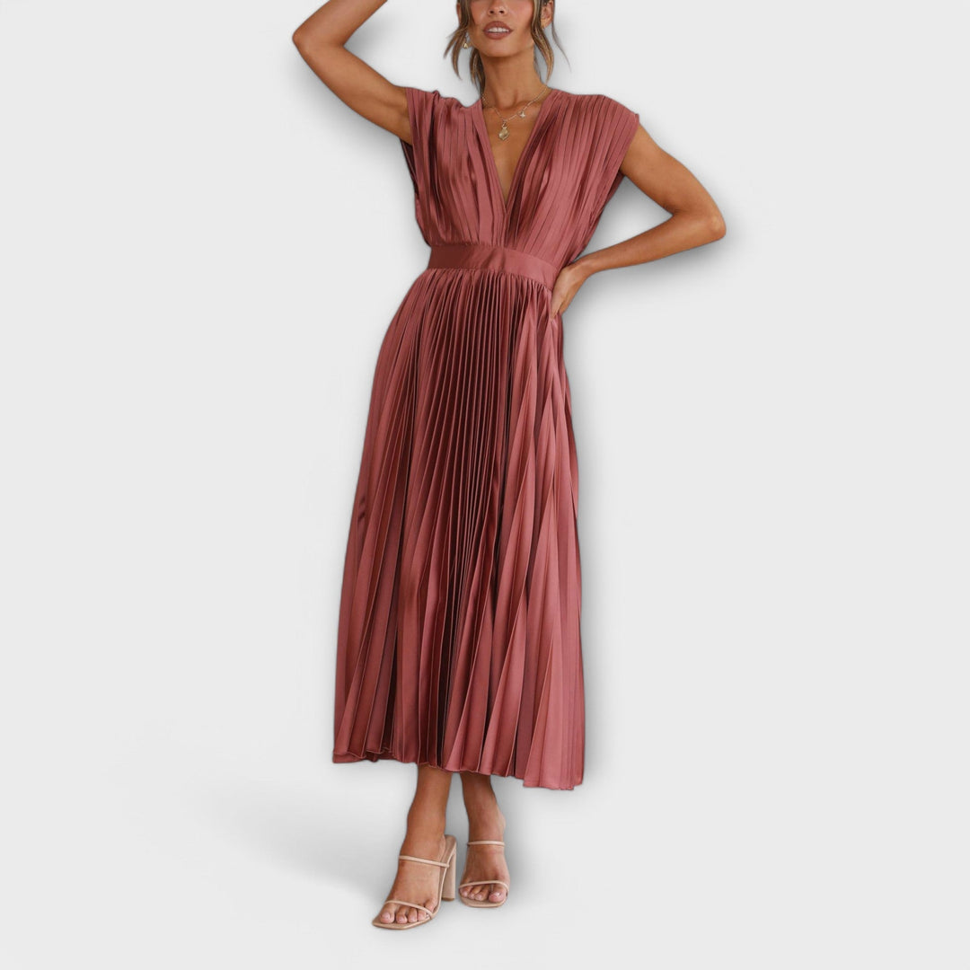 Greta - Stilvolles Faltenkleid