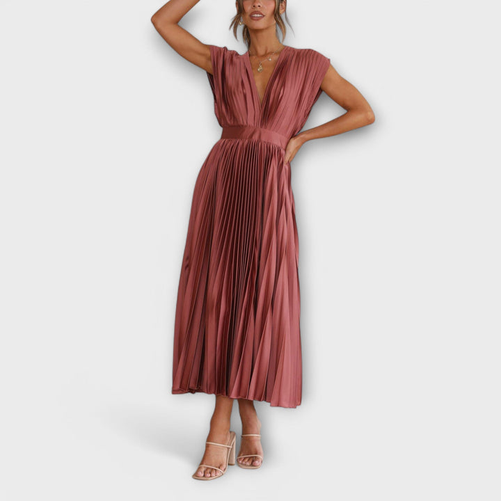 Greta - Stilvolles Faltenkleid