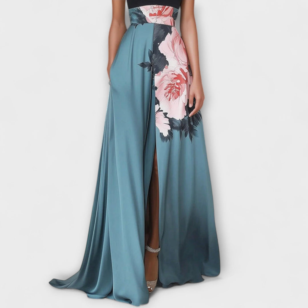 Julitta - Floral A-Line Maxikleid