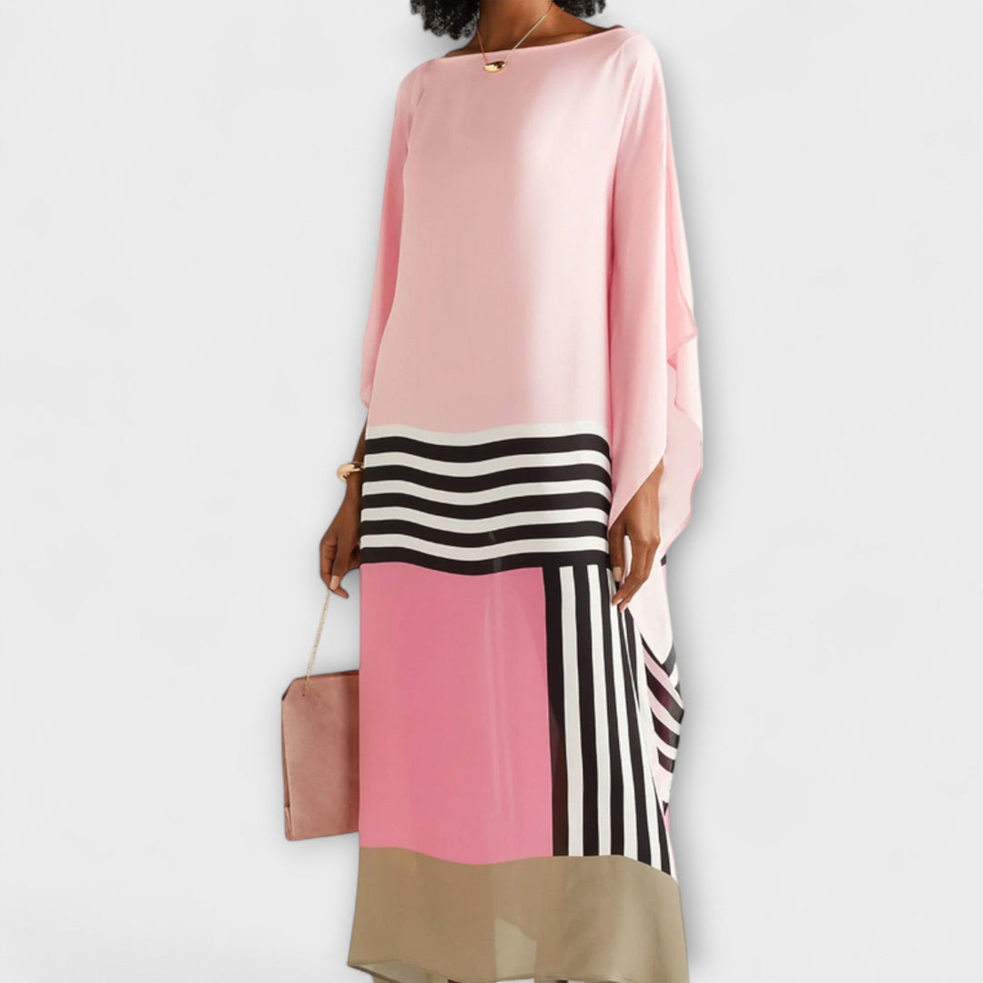 Anke - Locker geschnittener geometrischer Kaftan