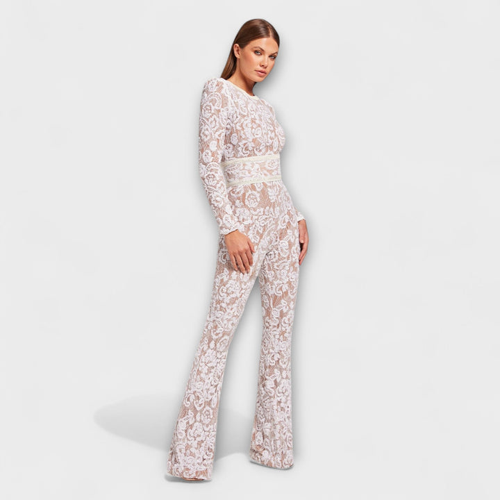 Regina - Spitzen-Jumpsuit mit Korsett