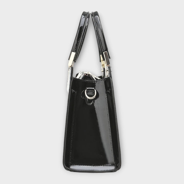 Ilse -  Glänzende Krokodilledermuster-Handtasche