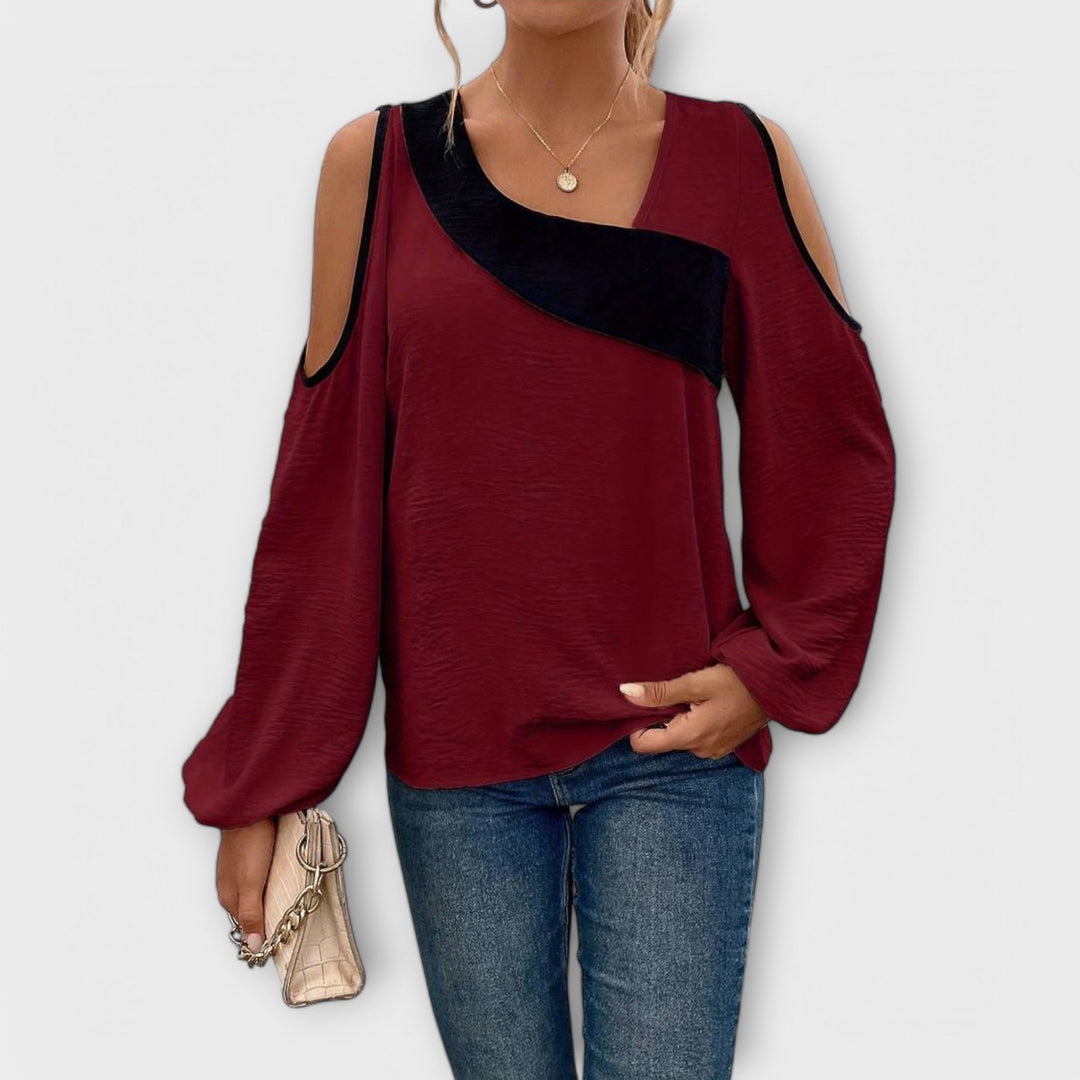 Nora - Bluse mit quadratischem Ausschnitt