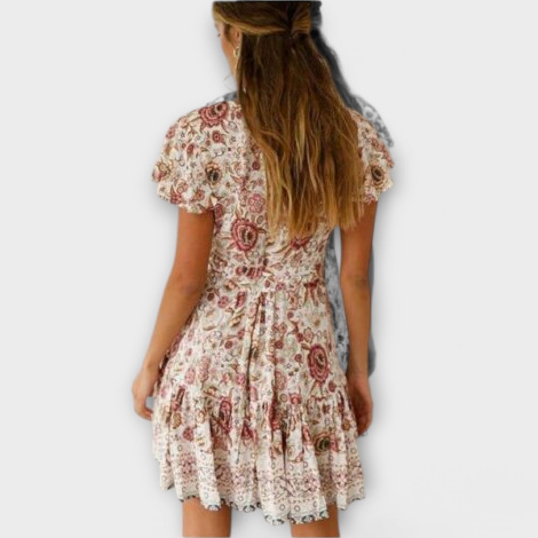 Theresia - Kurzes Boho-Kleid