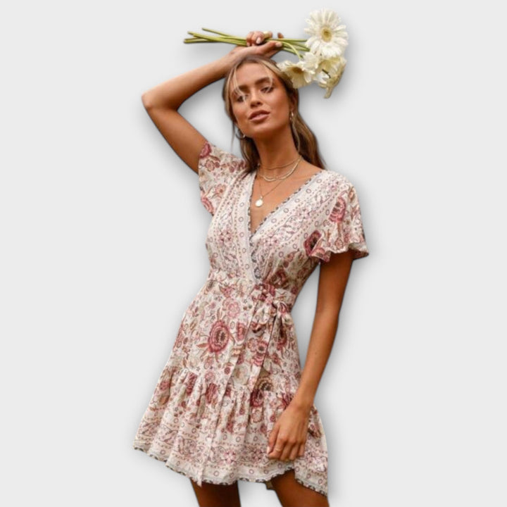 Theresia - Kurzes Boho-Kleid