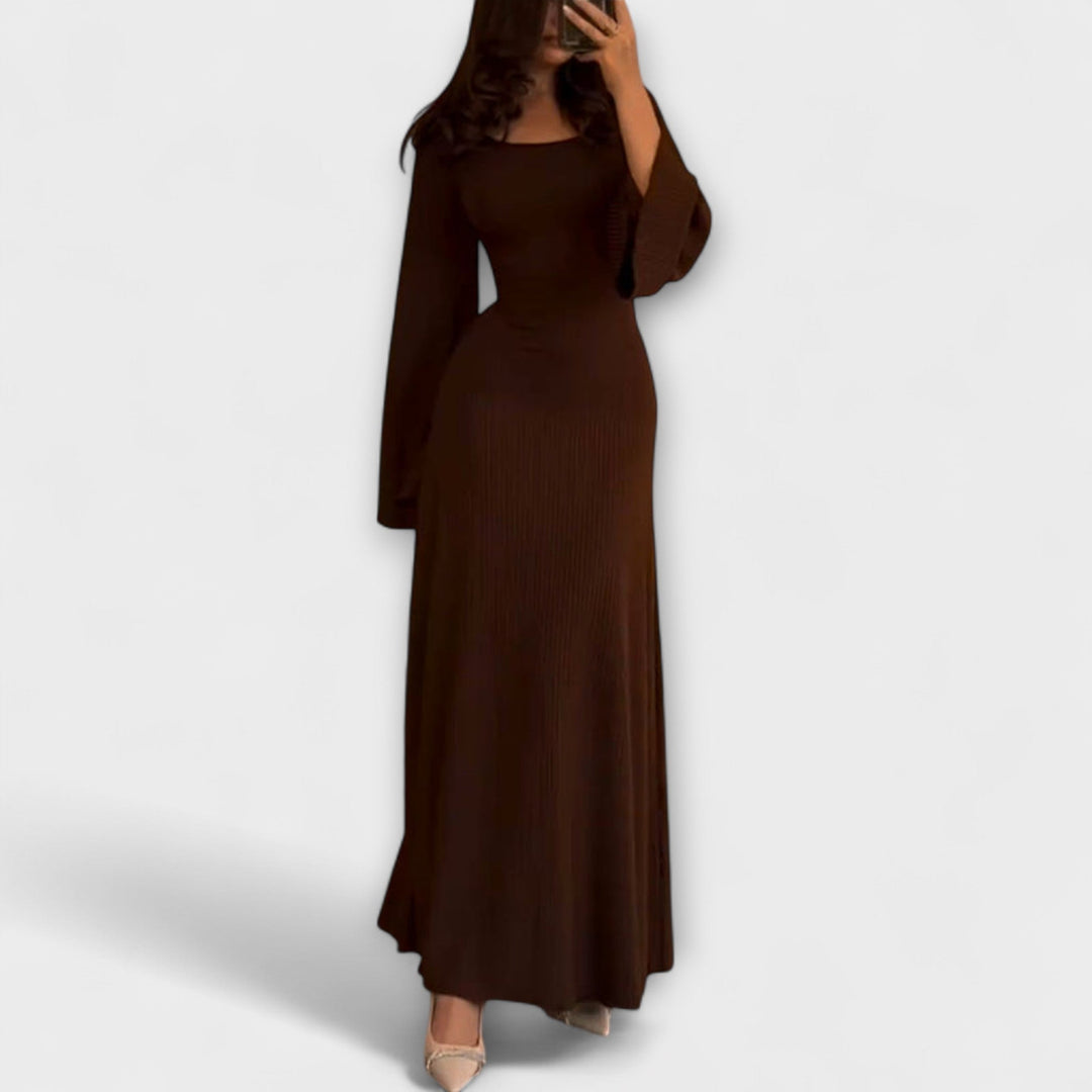 Frieda - Schickes Strickkleid mit Taillendetail