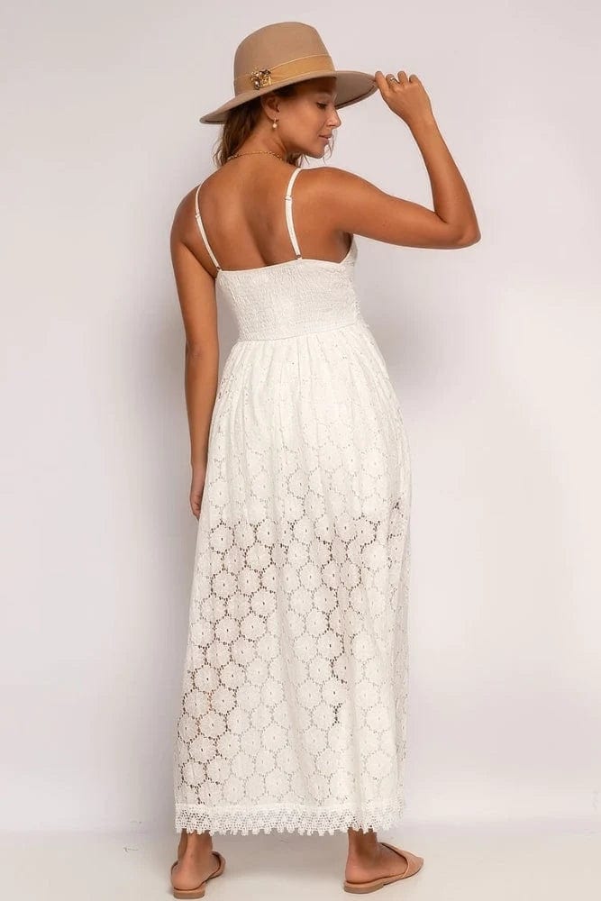 Margrit - Schickes weißes Ibiza-Kleid