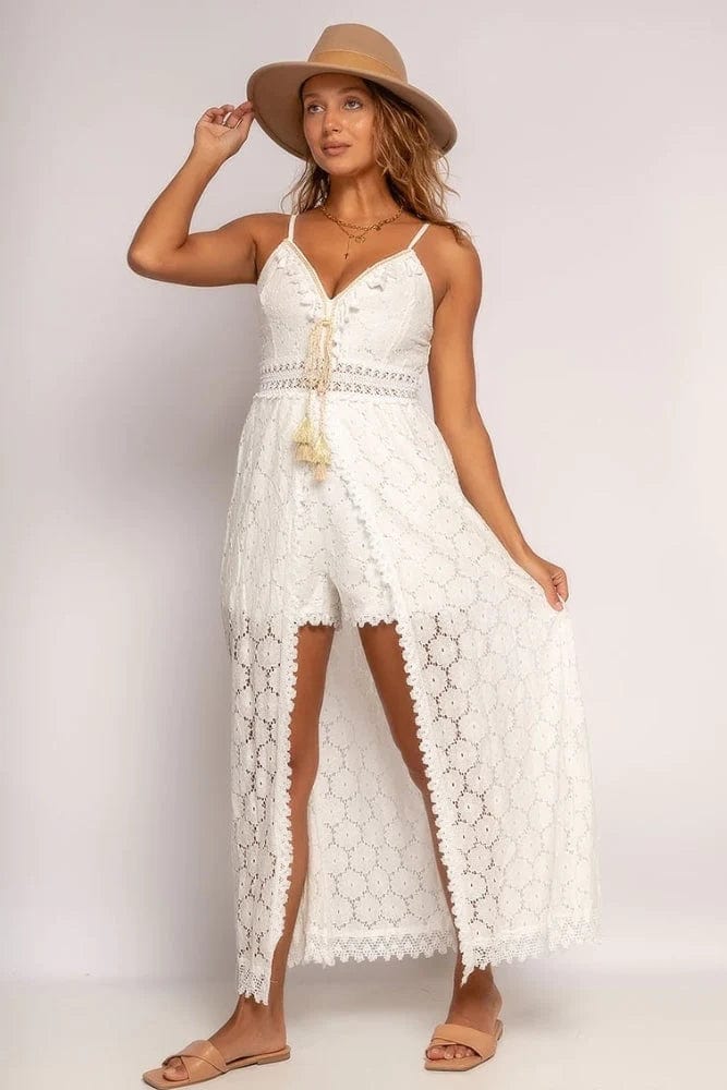 Margrit - Schickes weißes Ibiza-Kleid