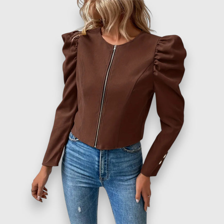 Adelheid – Damenjacke mit Puffärmeln