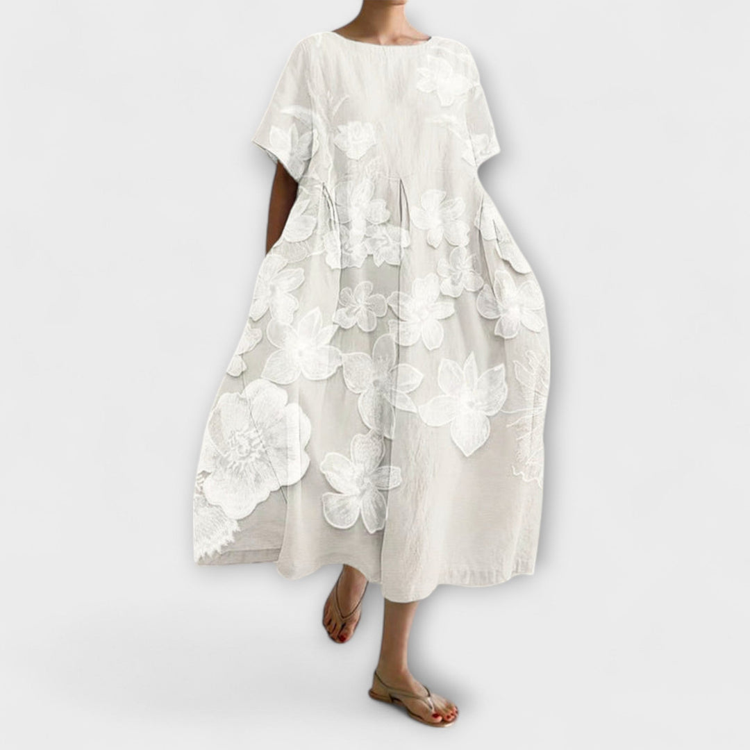 Gundula - Elegantes Kleid mit Blumenmuster