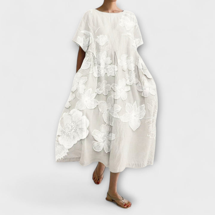 Gundula - Elegantes Kleid mit Blumenmuster