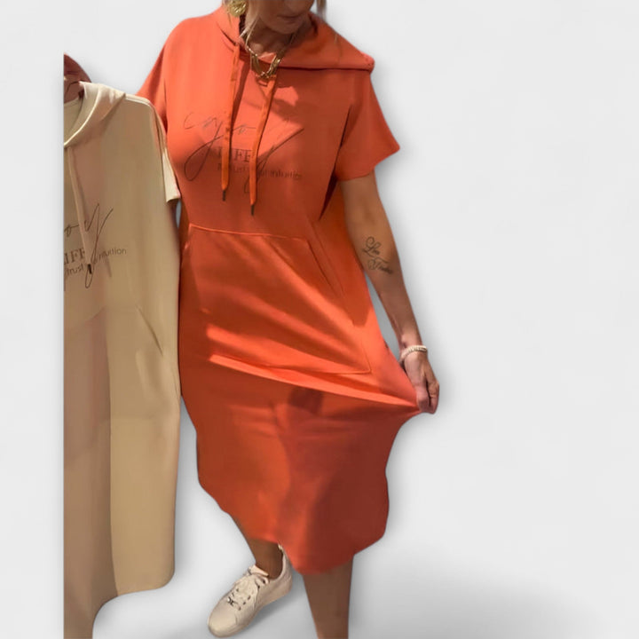 Jule - Entspanntes Kapuzenkleid