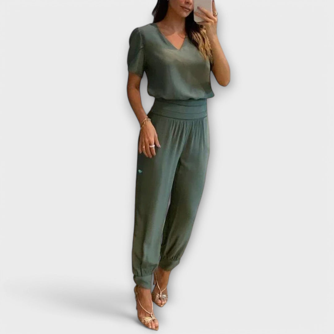 Leonie – Elegantes Set Mit Oberteil Und Hose