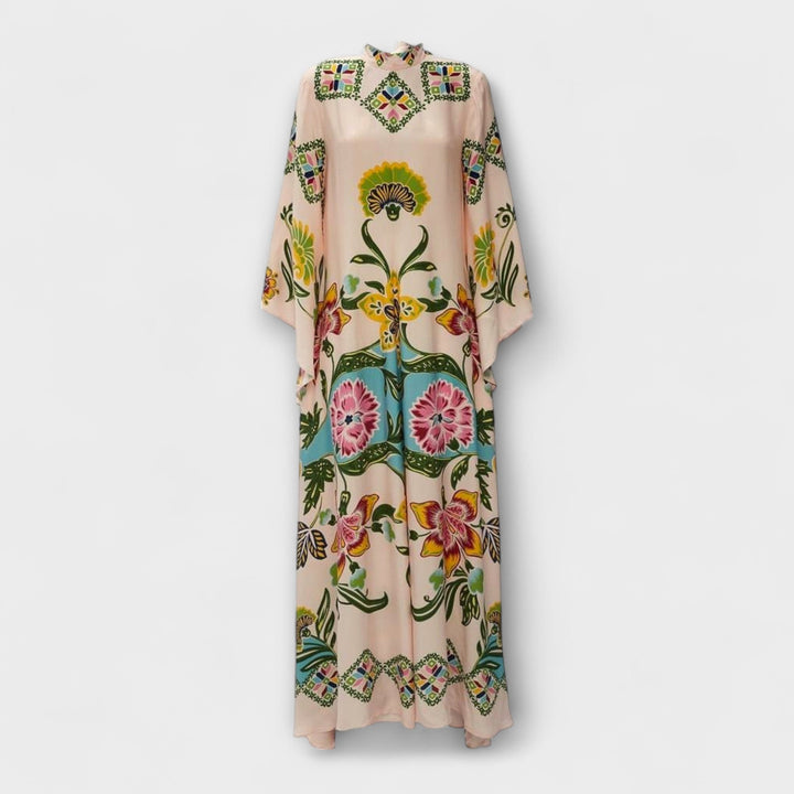 Rita - Elegantes Maxikleid mit floralem Druck und fließendem Design