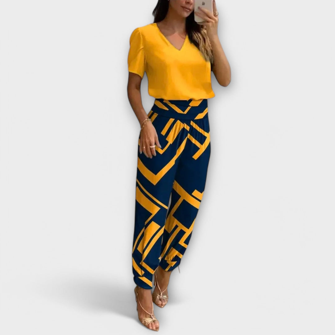 Leonie – Elegantes Set Mit Oberteil Und Hose