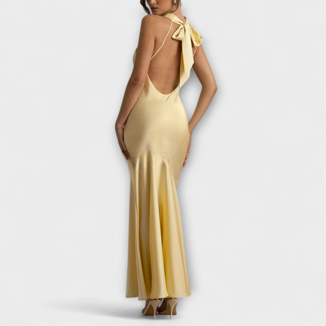 Therese - Elegantes Maxikleid aus Satin