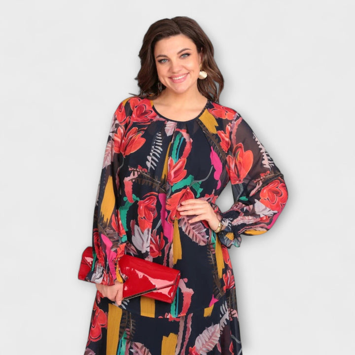 Hermine - Elegantes Plus-Size-Kleid für ultimativen Komfort