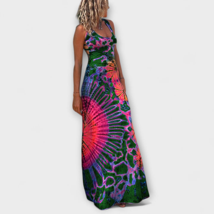 Elisabeth - La Bamba Tie-Dye Print Maxikleid