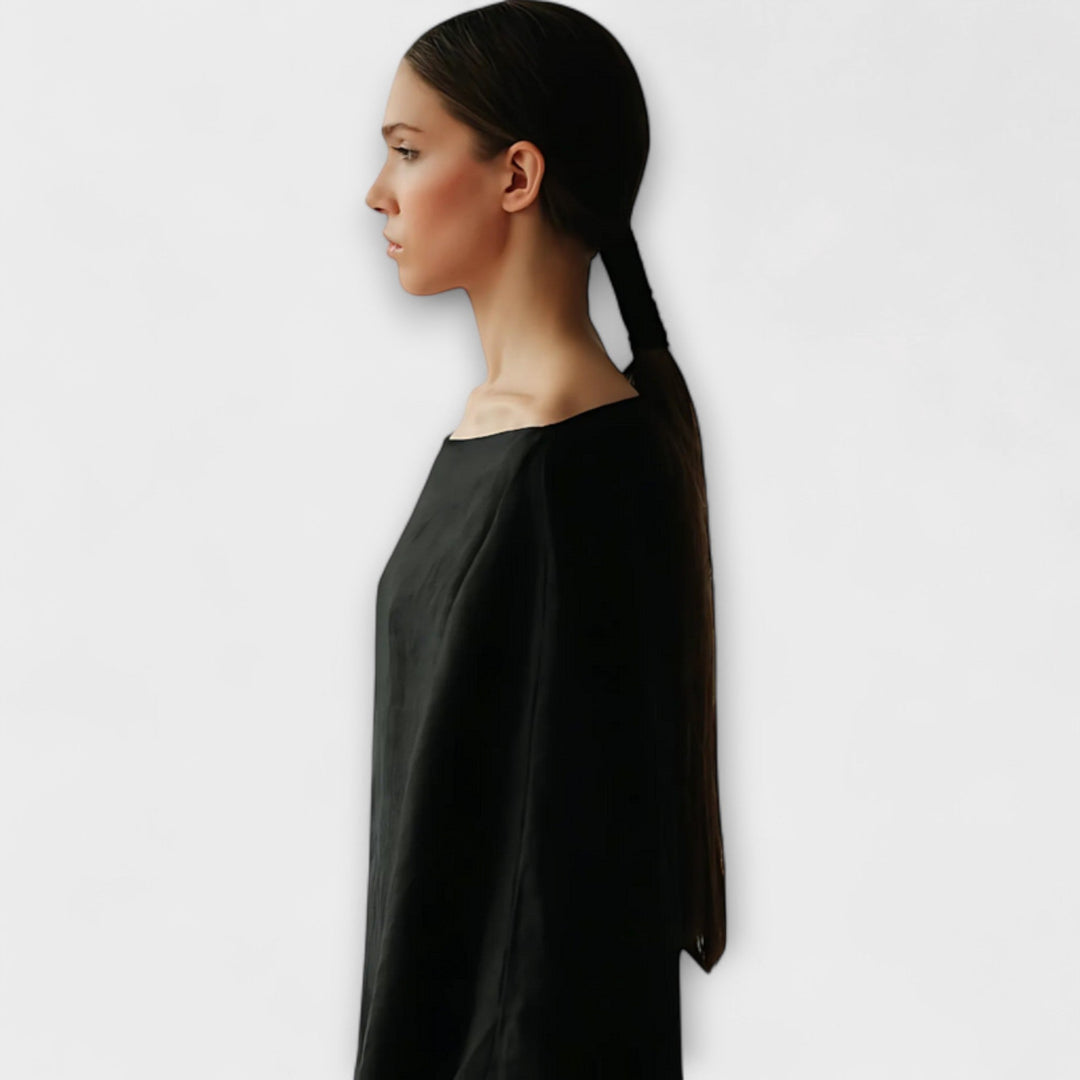Mila - Kimono Kleid aus Leinen und Baumwolle