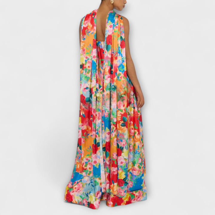 Selma - Off-Shoulder Floral Maxi-Kleid