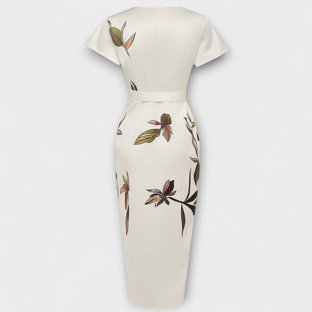 Elfriede - Satin Wickel-Kleid