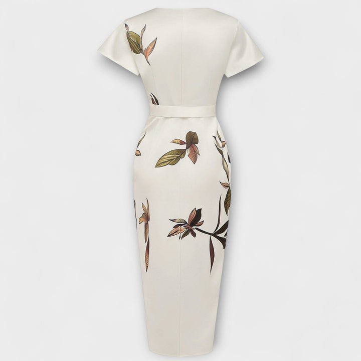 Elfriede - Satin Wickel-Kleid