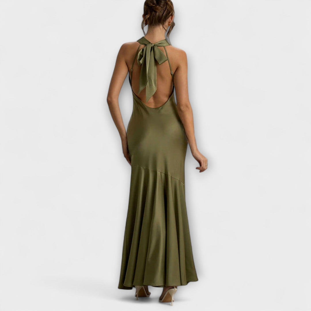 Therese - Elegantes Maxikleid aus Satin