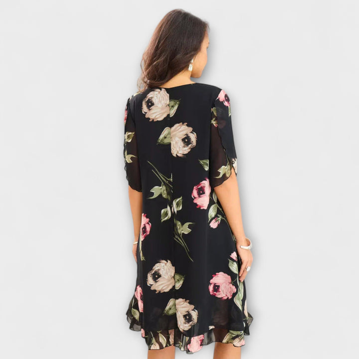 Stefanie - Elegantes Chiffonkleid